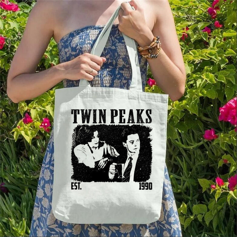Sustainable Living Zero Waste - Twin Peaks Canvas Tote Bags Digital
