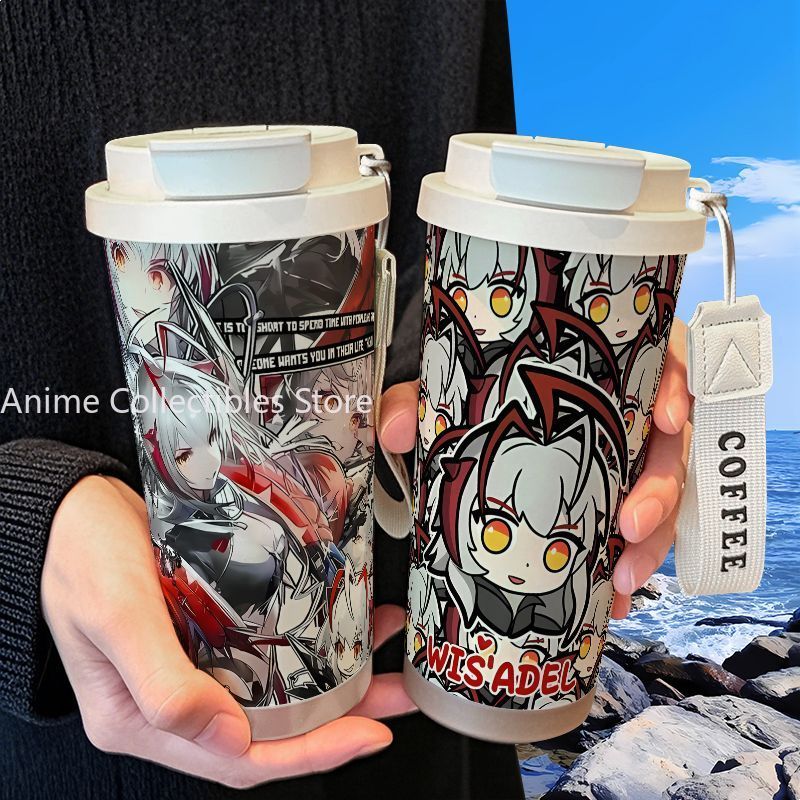 Stainless Steel Straw - 520ml Cute Creative Water Bottle Water