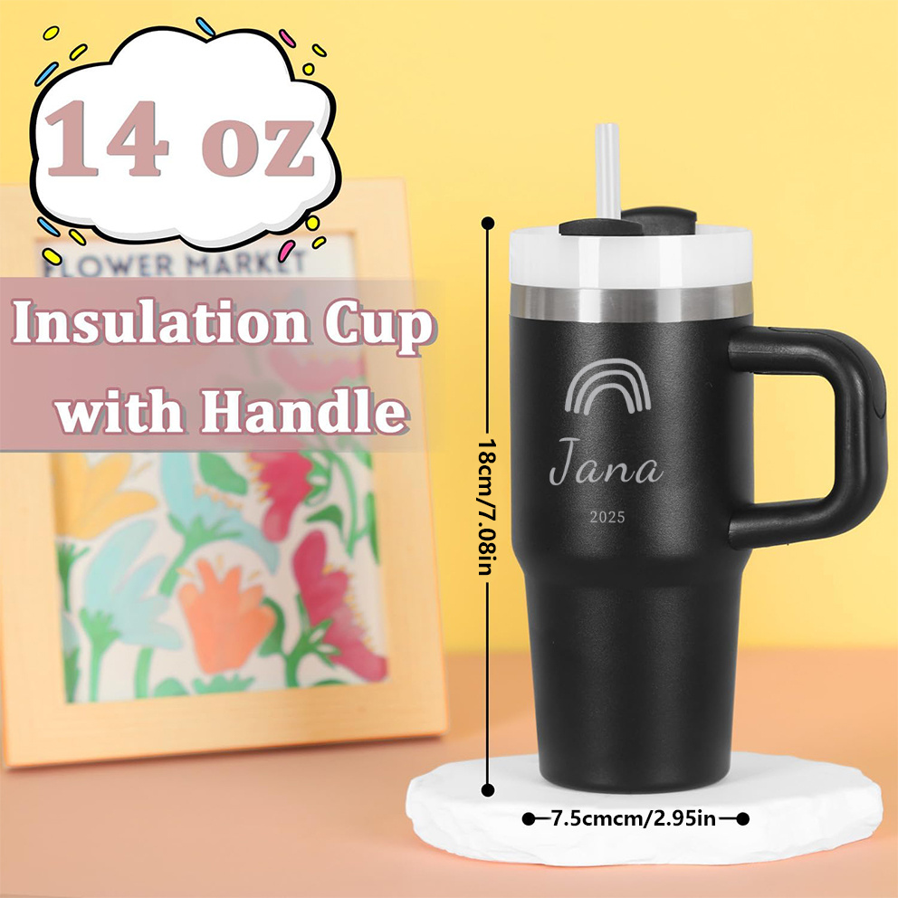 414ml Custom Thermal Water Bot - Stainless Steel Straw 评论和价格