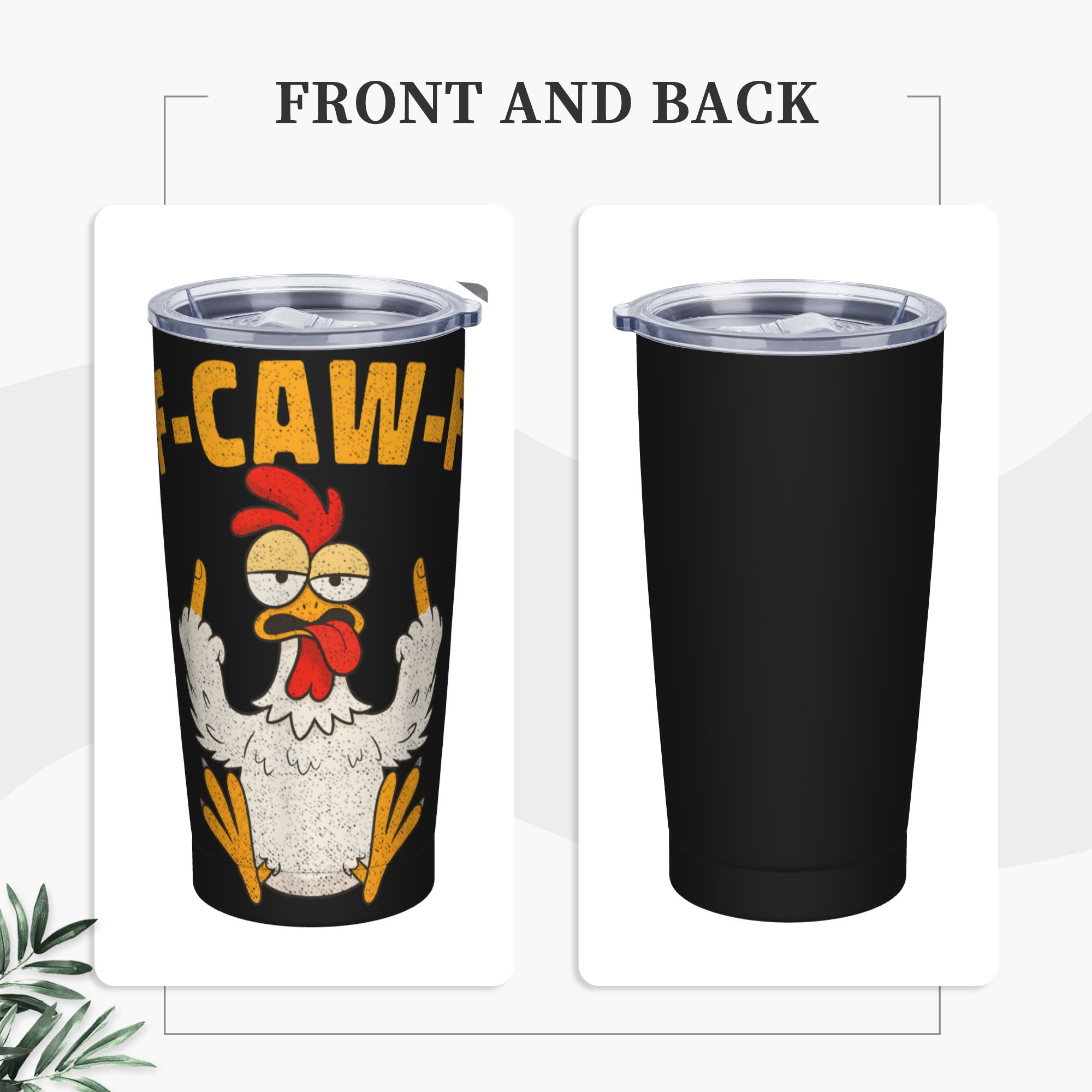 Funny F-Caw-F Chicken FCAWF Tu - Stainless Steel Straw 评论和价格