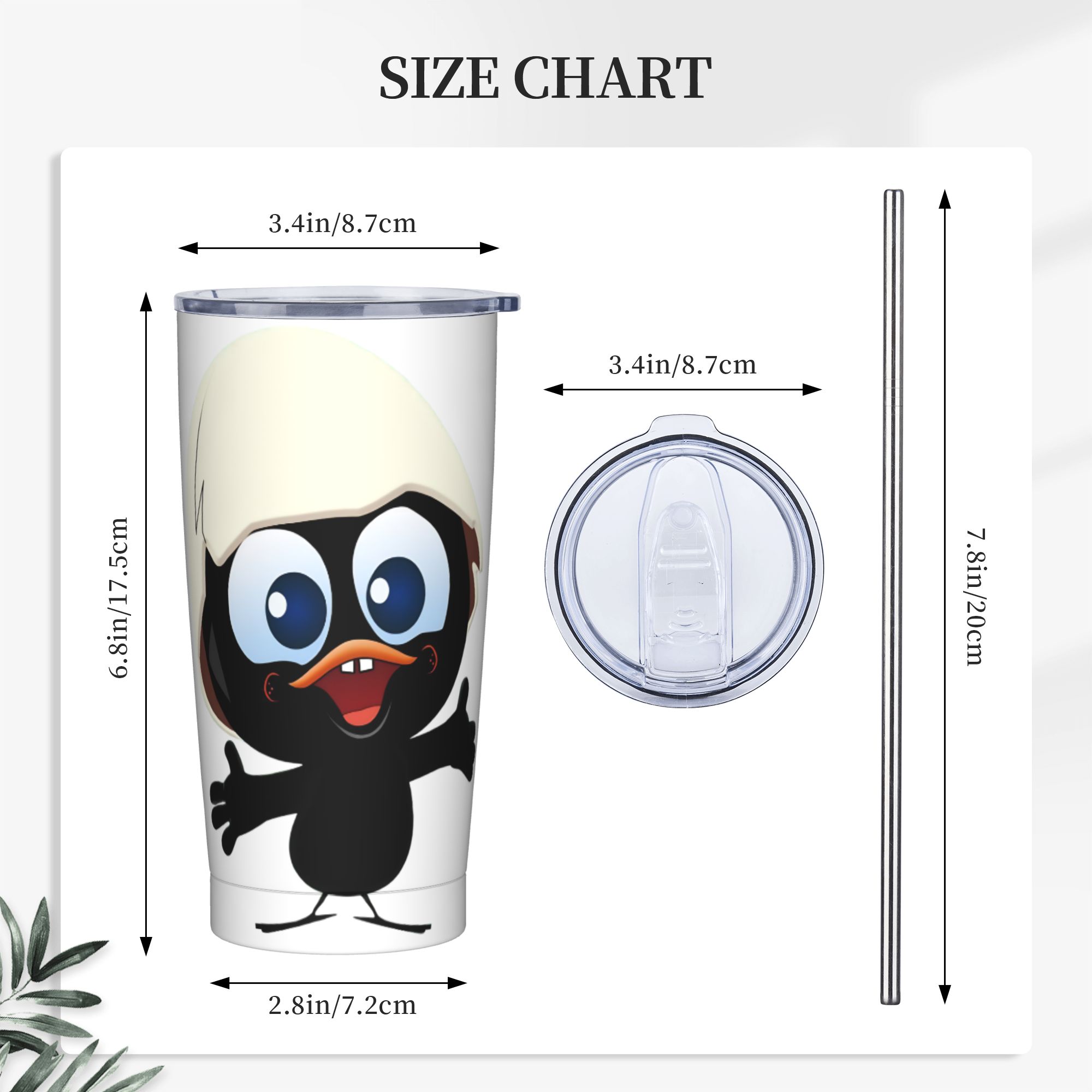 Calimero Black Chicken Insulat - Stainless Steel Straw 评论和价格